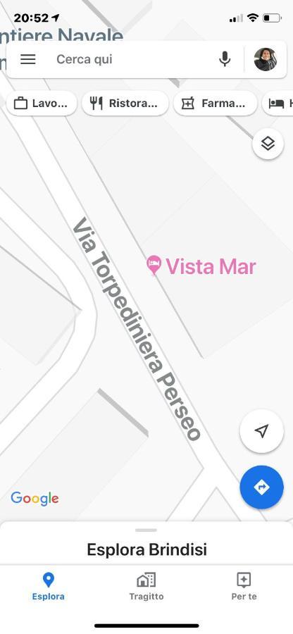 Vista Mar Lägenhet Brindisi Exteriör bild