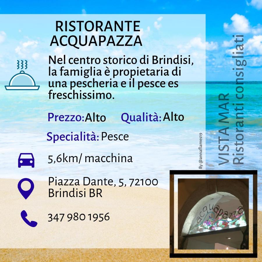 Vista Mar Lägenhet Brindisi Exteriör bild